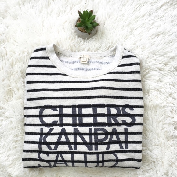 J. Crew Tops - 🍁J Crew Cheers Striped Sweater